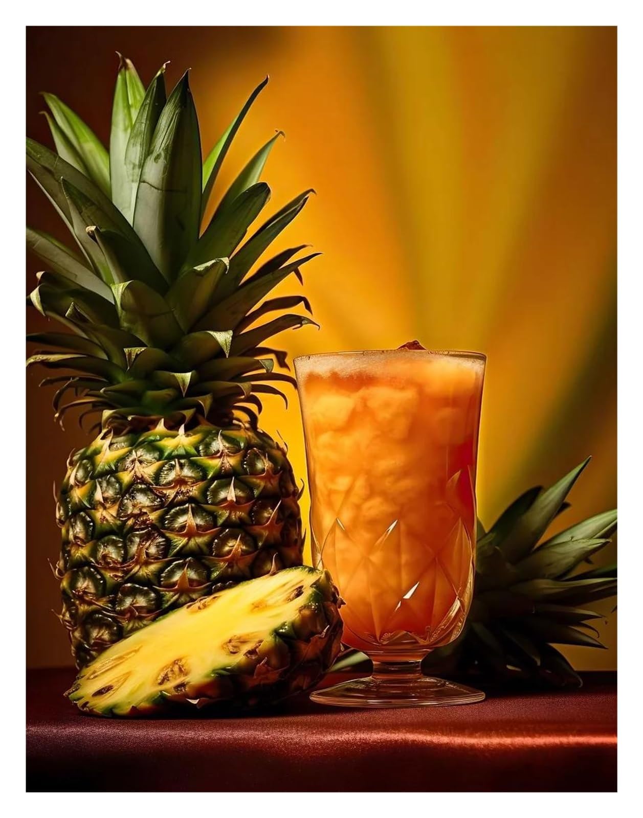Affiche Boisson Jus d'Orange et Mangue pour créer un coin café vitaminé