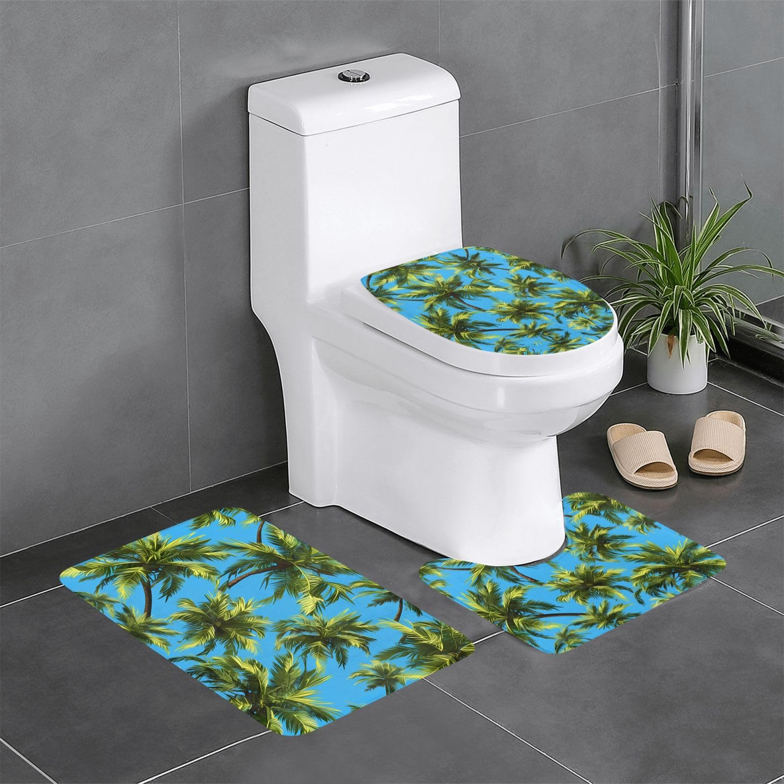 Tapis de bain WHJDPP en set de 3 pièces haut de gamme