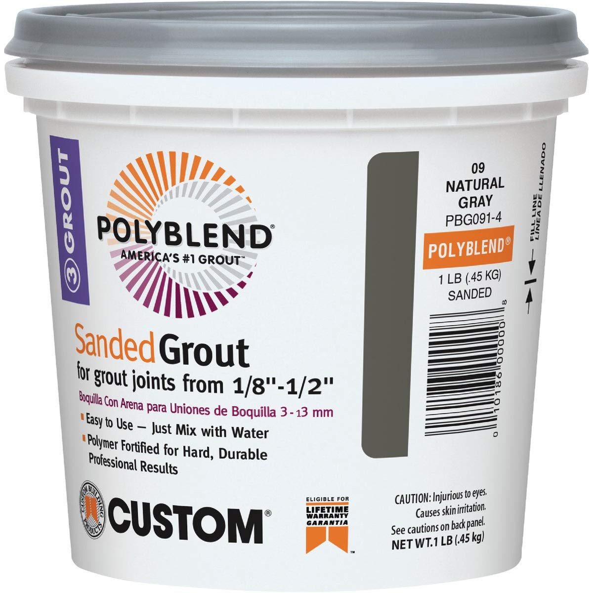 CUSTOM BLDG PRODUCTS PBG1221-4 Linen Sanded Grout