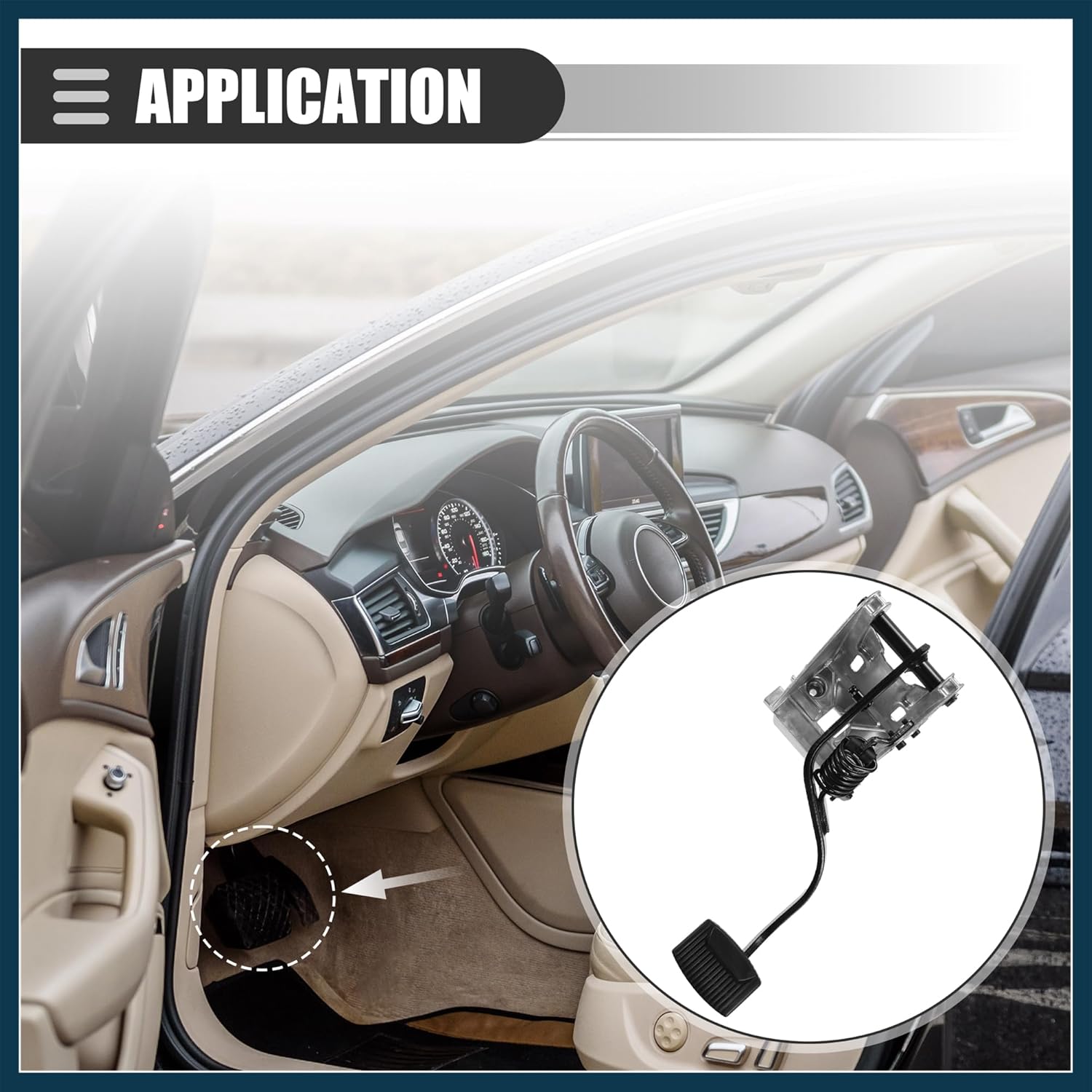 Diesel Clutch Pedal Assembly, for Ford F250 F350 F450 F550 Super Duty 7.3L 99 2000 2001 2002, YC3Z-7B633-BA, Clutch Foot Pedals with Bracket, Metal, Silver Tone Automotive Parts