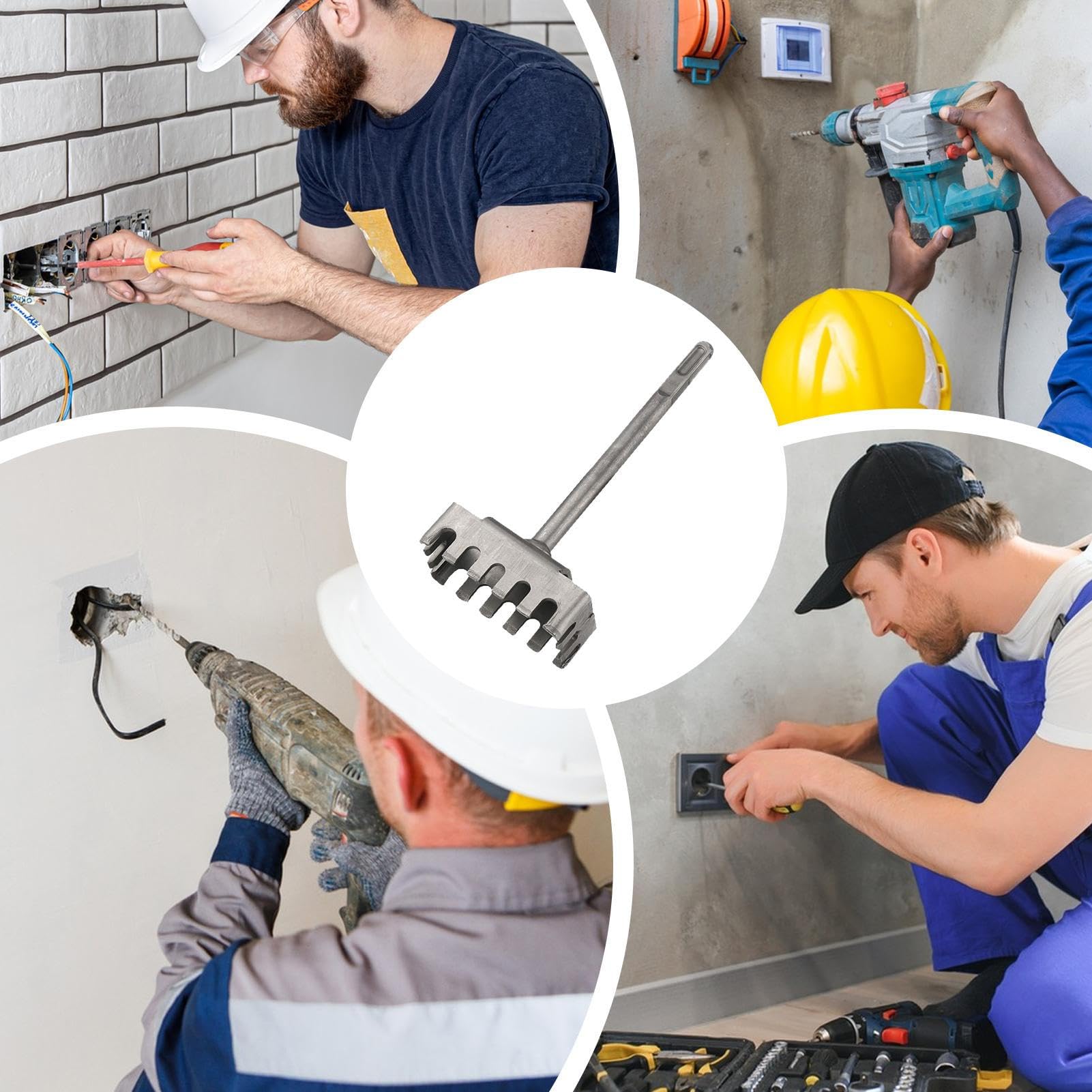 Fresa Creativa Per Fori Quadrati Per Scatole Elettriche, Punzone Per Fori Scatola Di Giunzione Tipo 86/118, Seghetto Multiuso Per Incassi A Secco