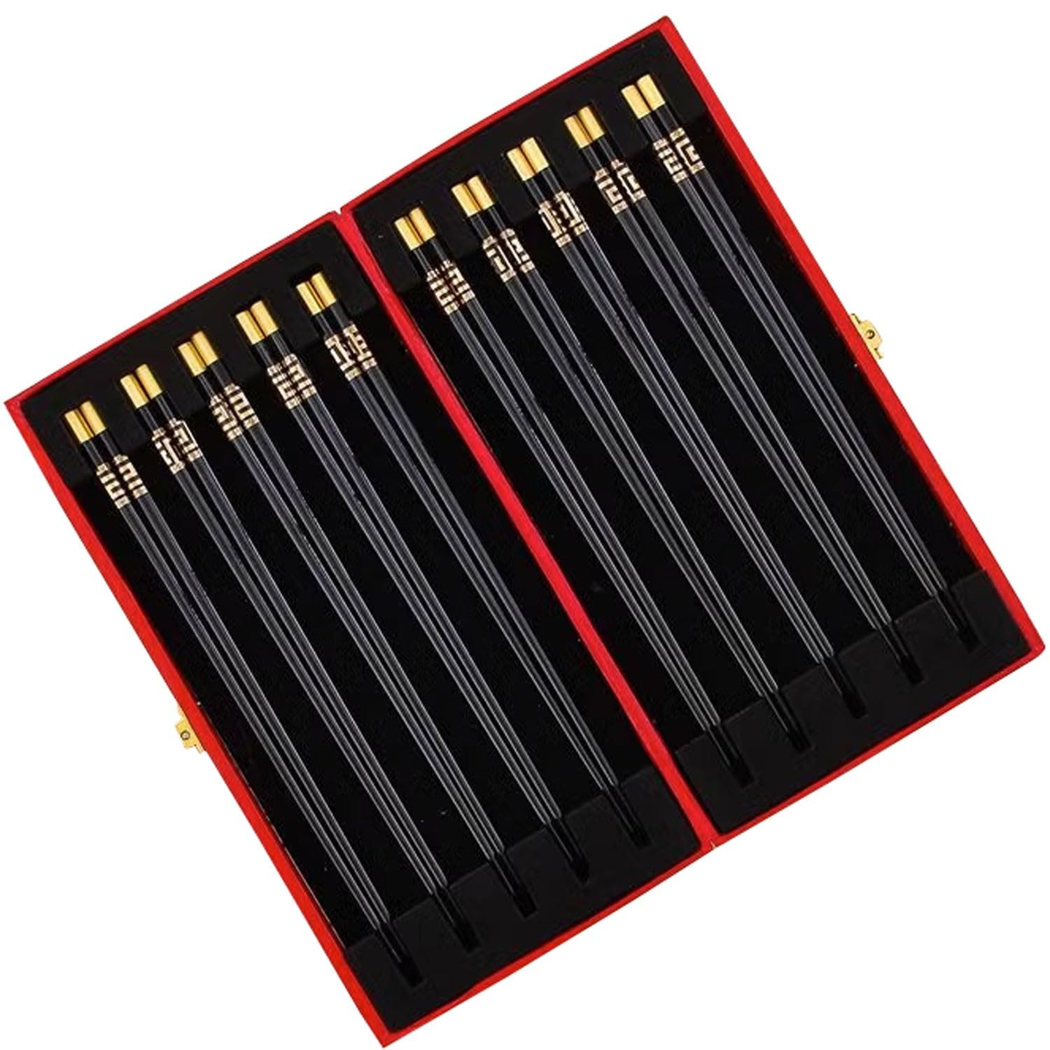 Baguettes réutilisables, 10 Baguettes Doubles en céramique antidérapantes, réutilisables, D 25cm
