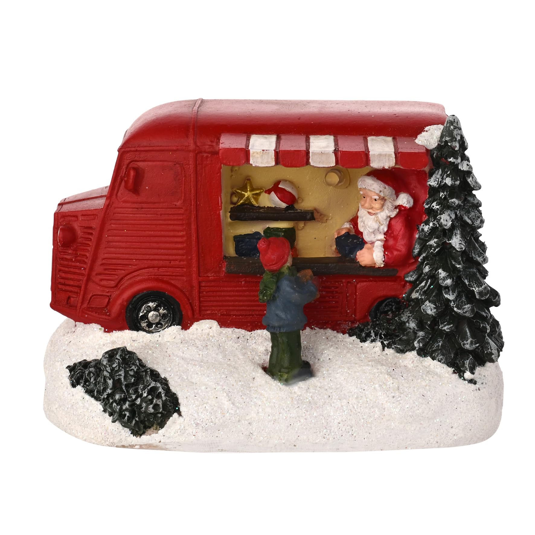 Figurine de Noël lumineuse haut de gamme Widdop Regal Tidings en résine