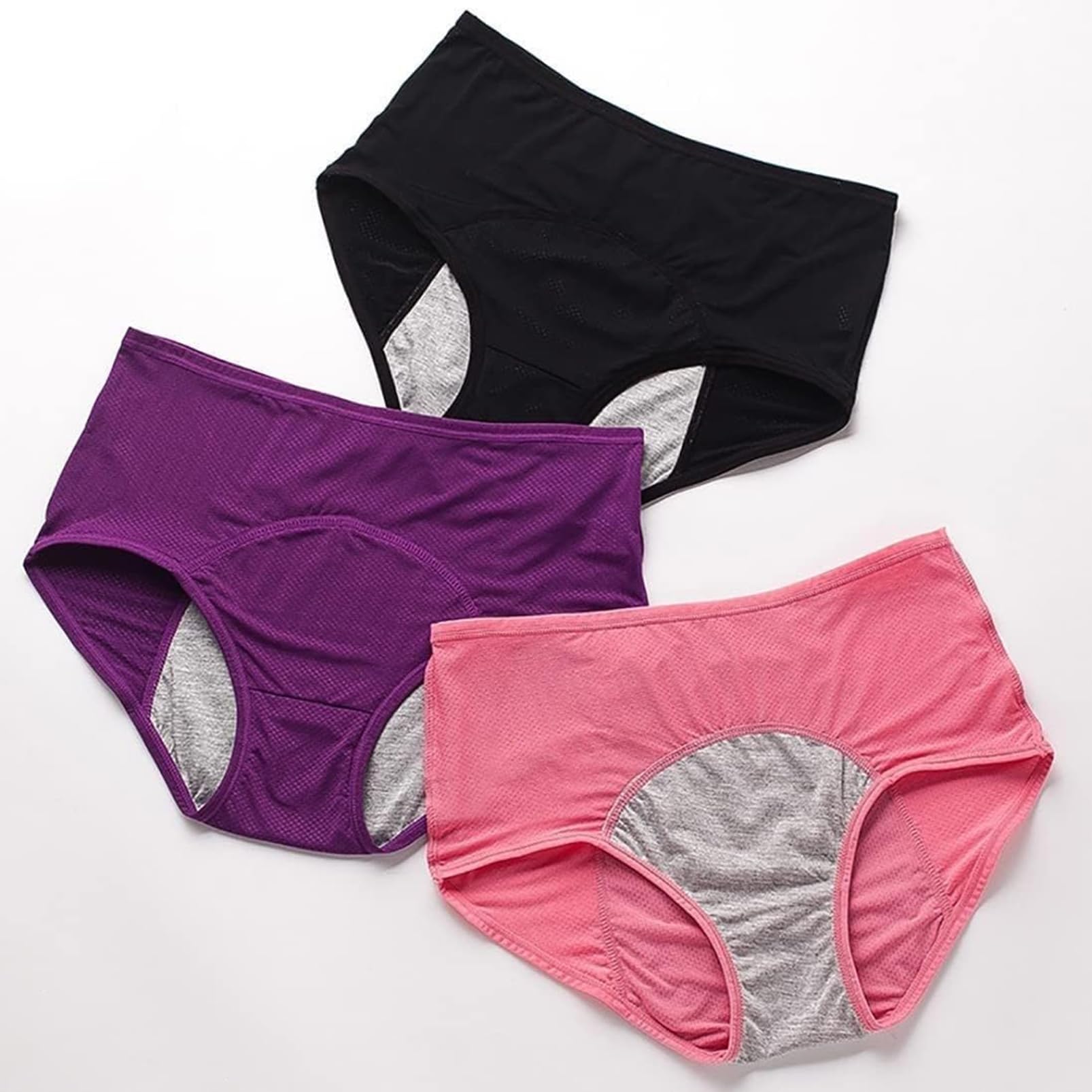Mutandine per Perdite Urinarie da Donna, Mutande Assorbenti Donna Vita Alta Slip Cotone, Anti-Perdite Urinarie Lavabili, Traspiranti Lavabili Impermeabili