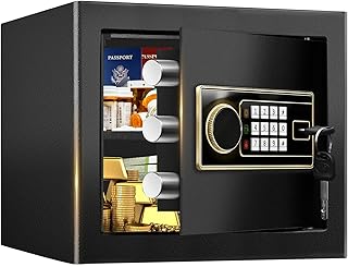 1.4 CUFT Small Fireproof Safe for Home Use, Security Personal Safety Box Fireproof Waterproof
