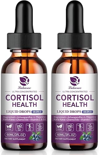 Miniatura 8 de Lukaree Suplementos de cortisol para mujeres, reductor de cortisol 10 en 1, desintoxicante con Ashwagandha, L-teanina, Kava Kava, magnesio, cortisol