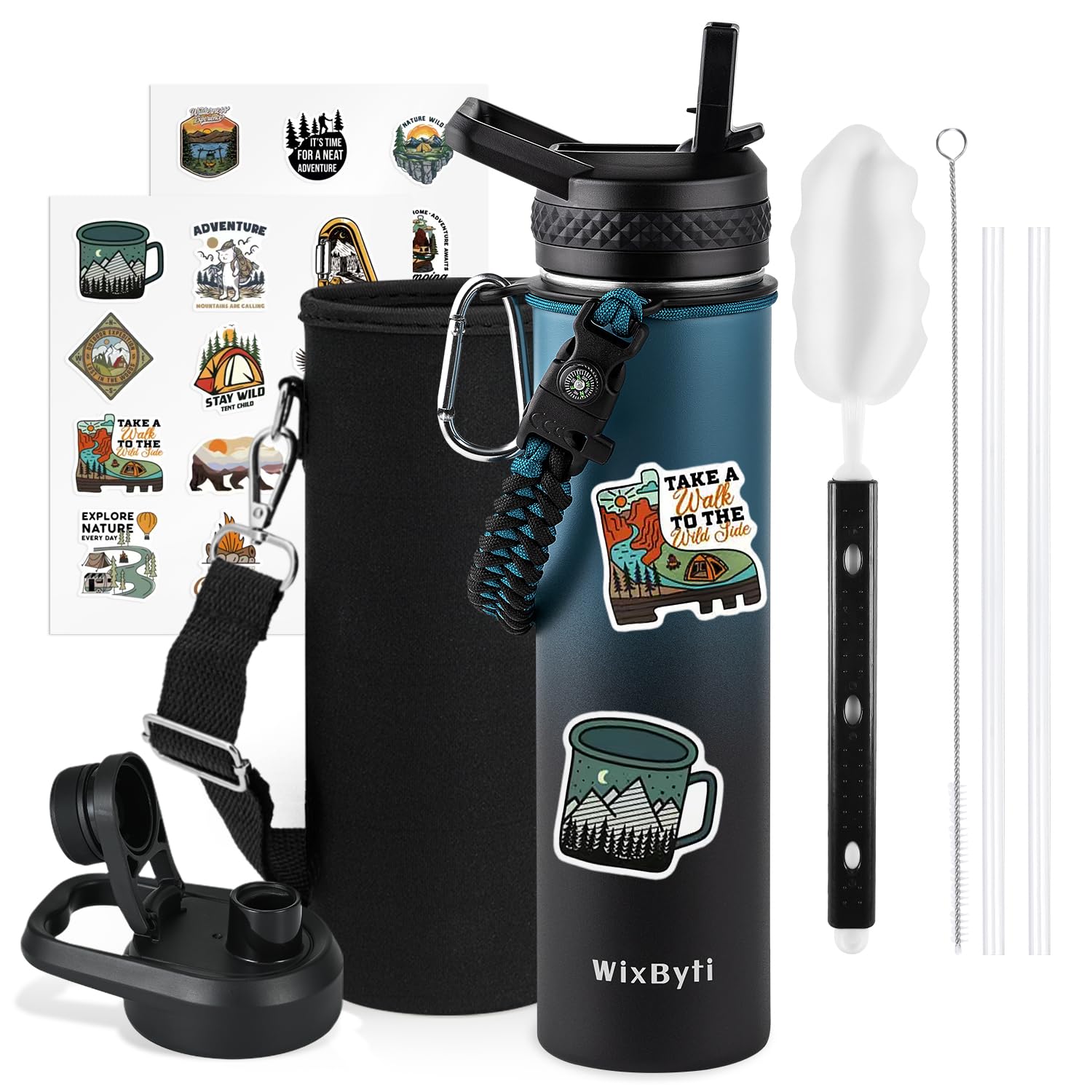 WixByti 128oz Insulated Water Bottle - Stainless Steel -26 WixByti 128oz Insulated Water Bottle - Stainless Steel -26