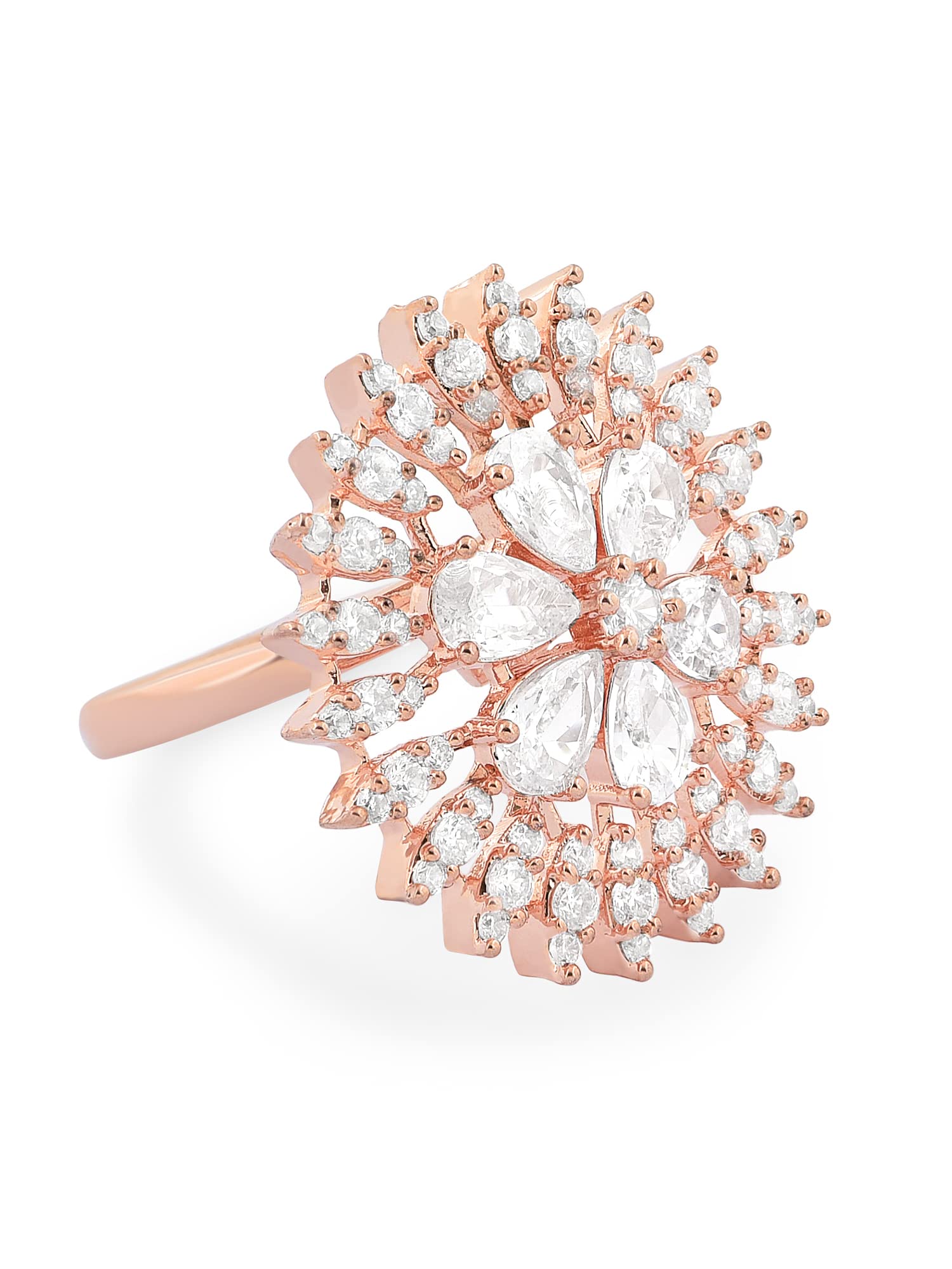 Cubic Zirconia Statement Ring for Women