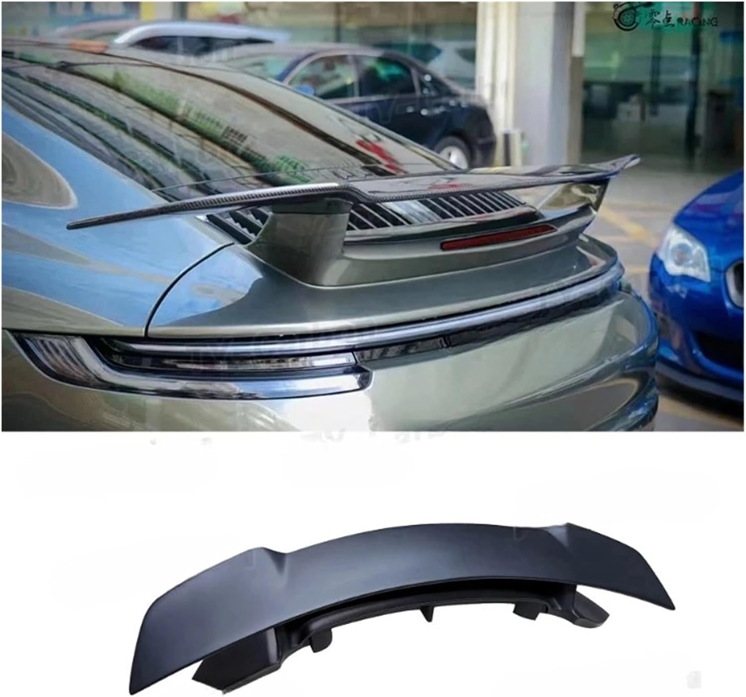 Carbon Fiber FRP Rear Trunk Lip Wing Spoiler Car Styling Body Kit Compatible for Porsche 911 992 SD Style 2019-2022(FRP unpainted)