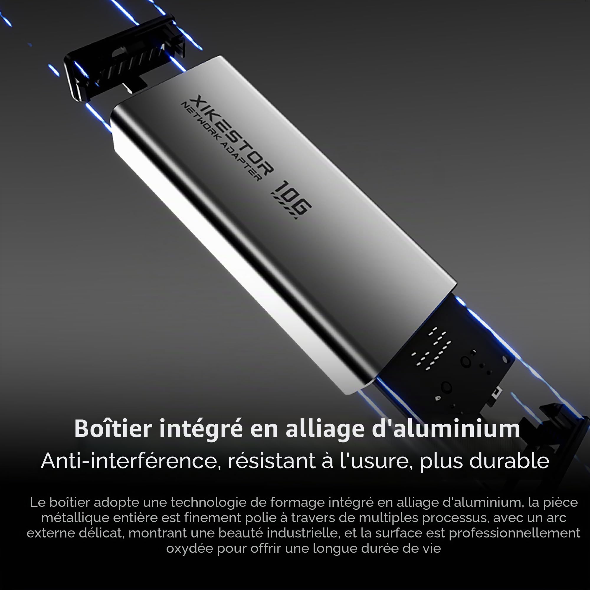 SKN-U310GT Adaptateur Ethernet USB 3.2 10GbE XikeStor - Jusqu'à 10