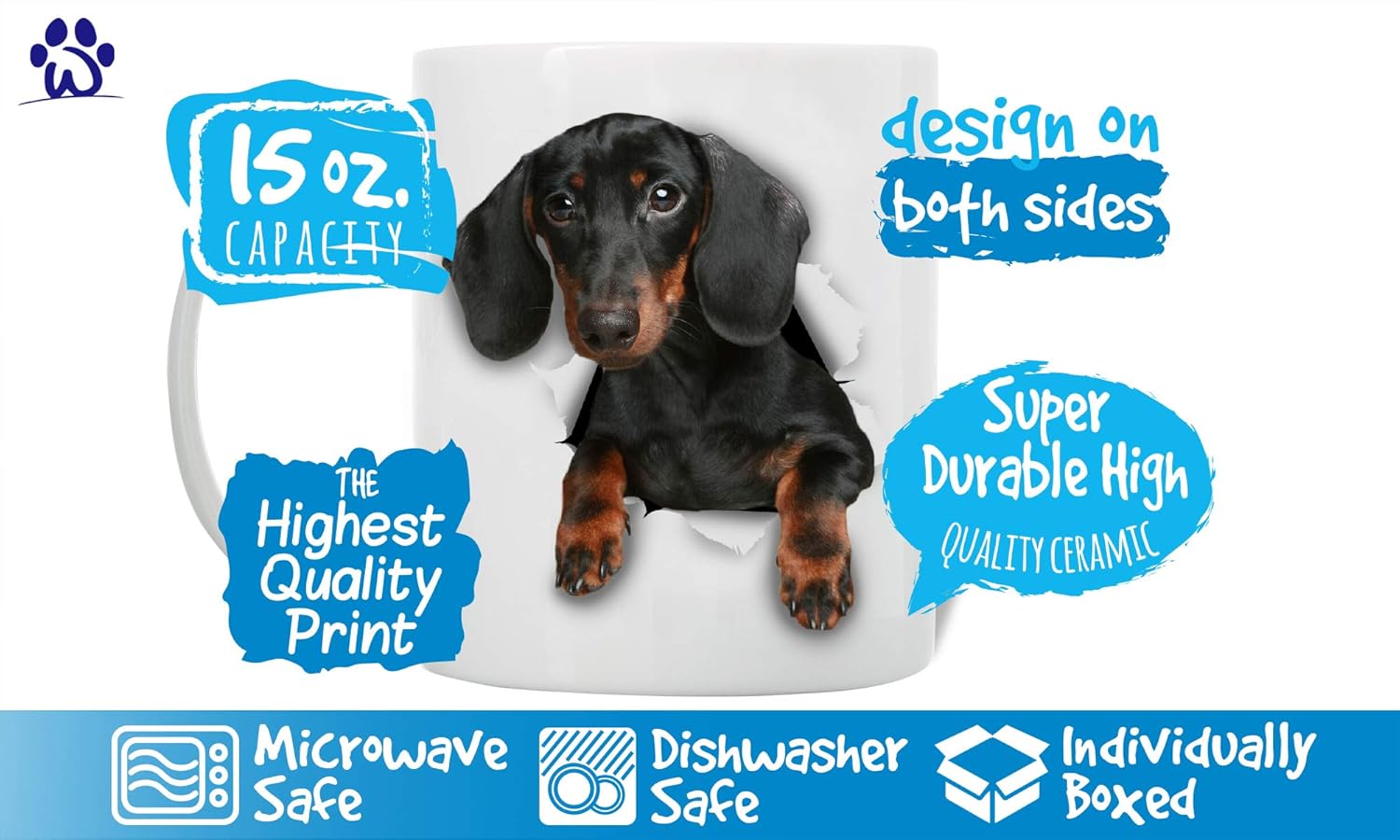 🔥 Cutest Black Dachshund Dog Mug - Ceramic Funny Coffee Mug - Perfect Dog Lover Gift - Cute Novelty Coffee Mug Present - Great Birthday or Christmas Surprise for Friend or Coworker, Men and Women (15oz) Suреr Bіg Clеаrаnсе! Cutest Black Dachshund Dog Mug - Ceramic Funny Coffee Mug - Perfect Dog Lover Gift - Cute Novelty Coffee Mug Present - Great Birthday or Christmas Surprise for Friend or Coworker, Men and Women (15oz)