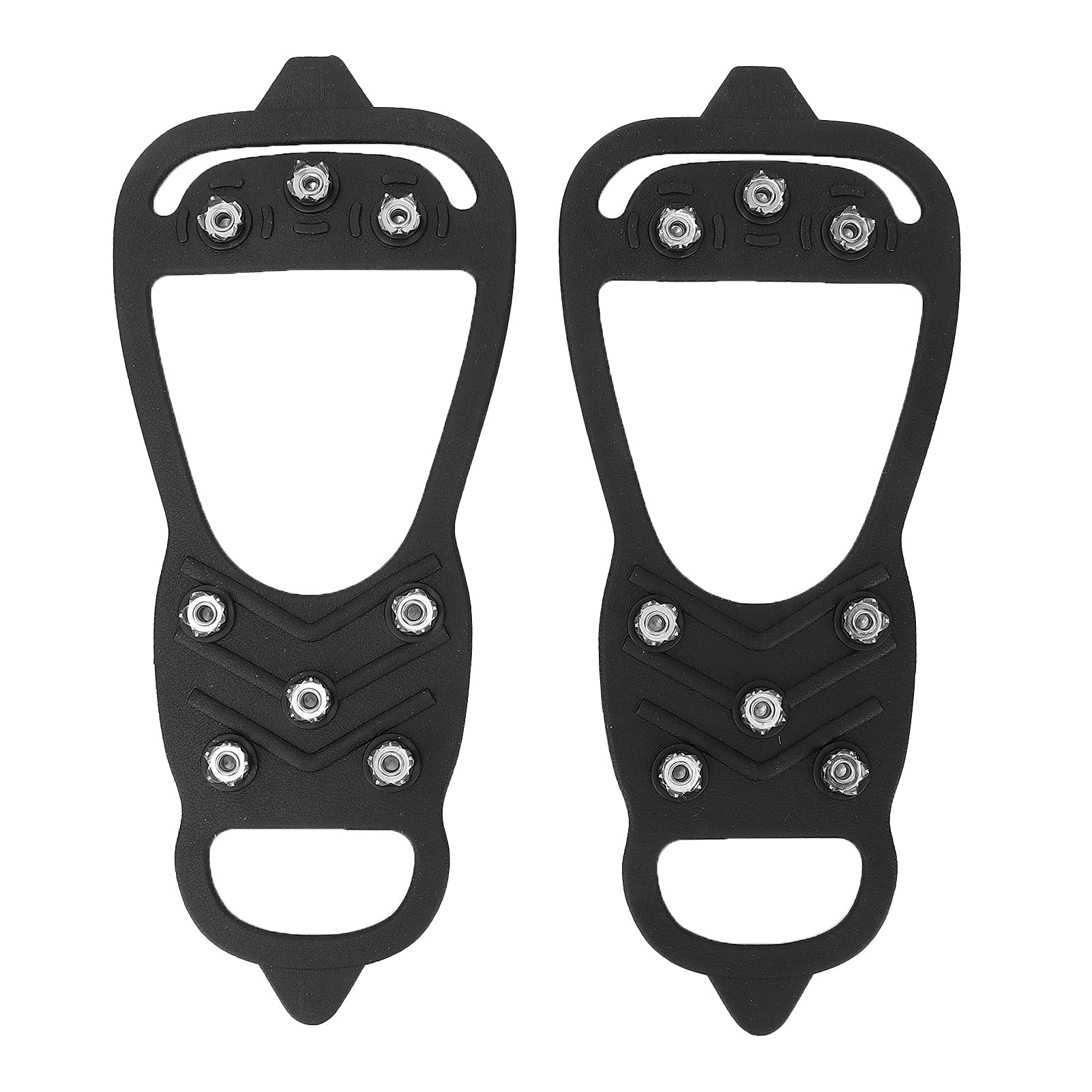 Ice Snow Grips, Multi‑tooth Spikes Crampons with Stronger Grip for Ice Fishing Hunting Walking, Hiking, Running, Snow Shoveling for Most People(L)