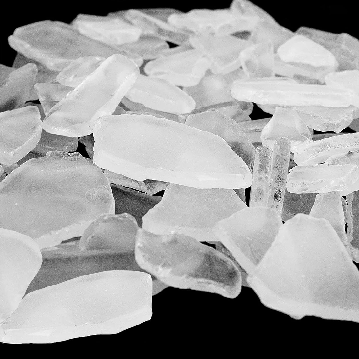 Puideon 19 Oz Sea Glass Crafts Ocean Frosted Glass Vases Fillers Aquarium Nautical