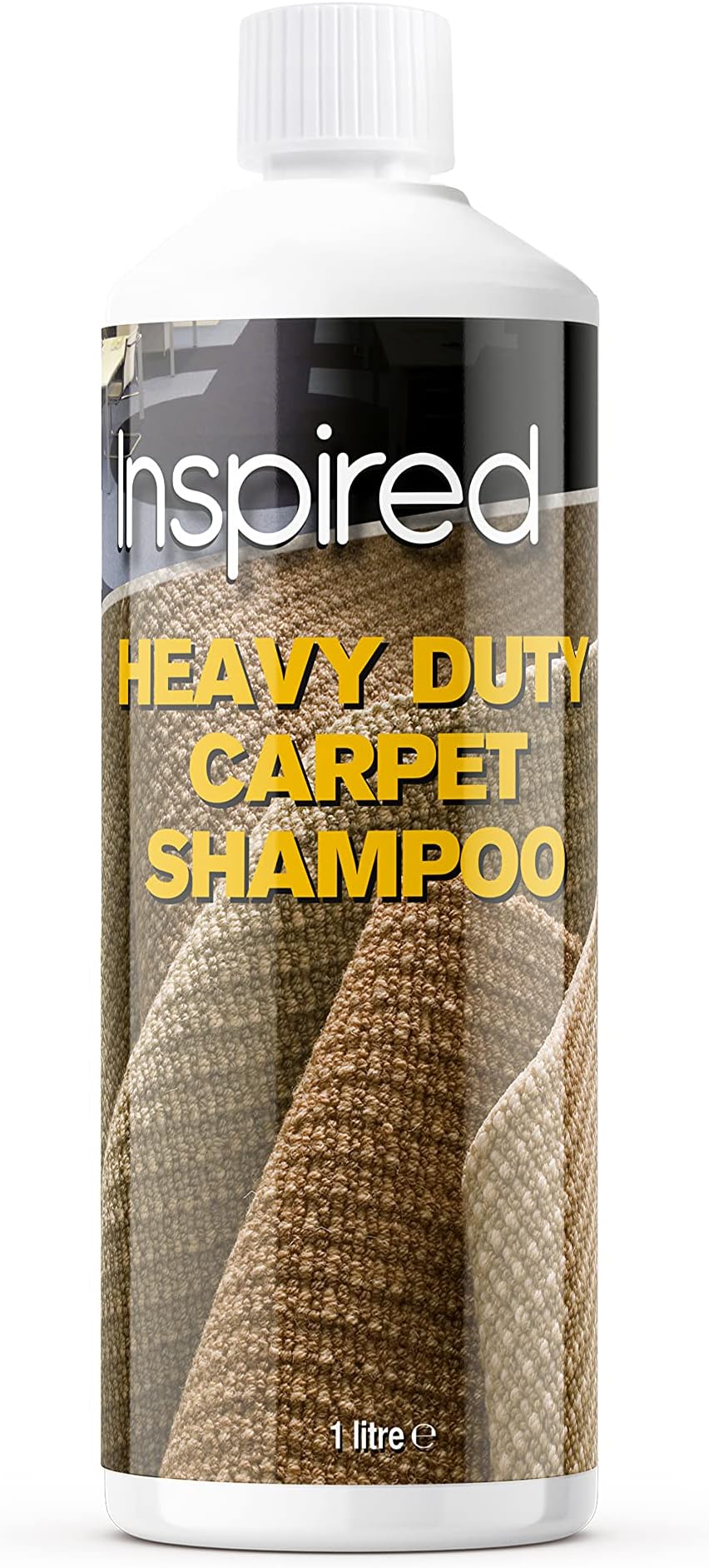 Inspired Heavy Duty Carpet and Upholstery Shampoo - 1 Litre, Clear