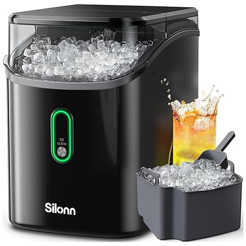 Silonn Nugget Ice Maker with Auto-Cleaning