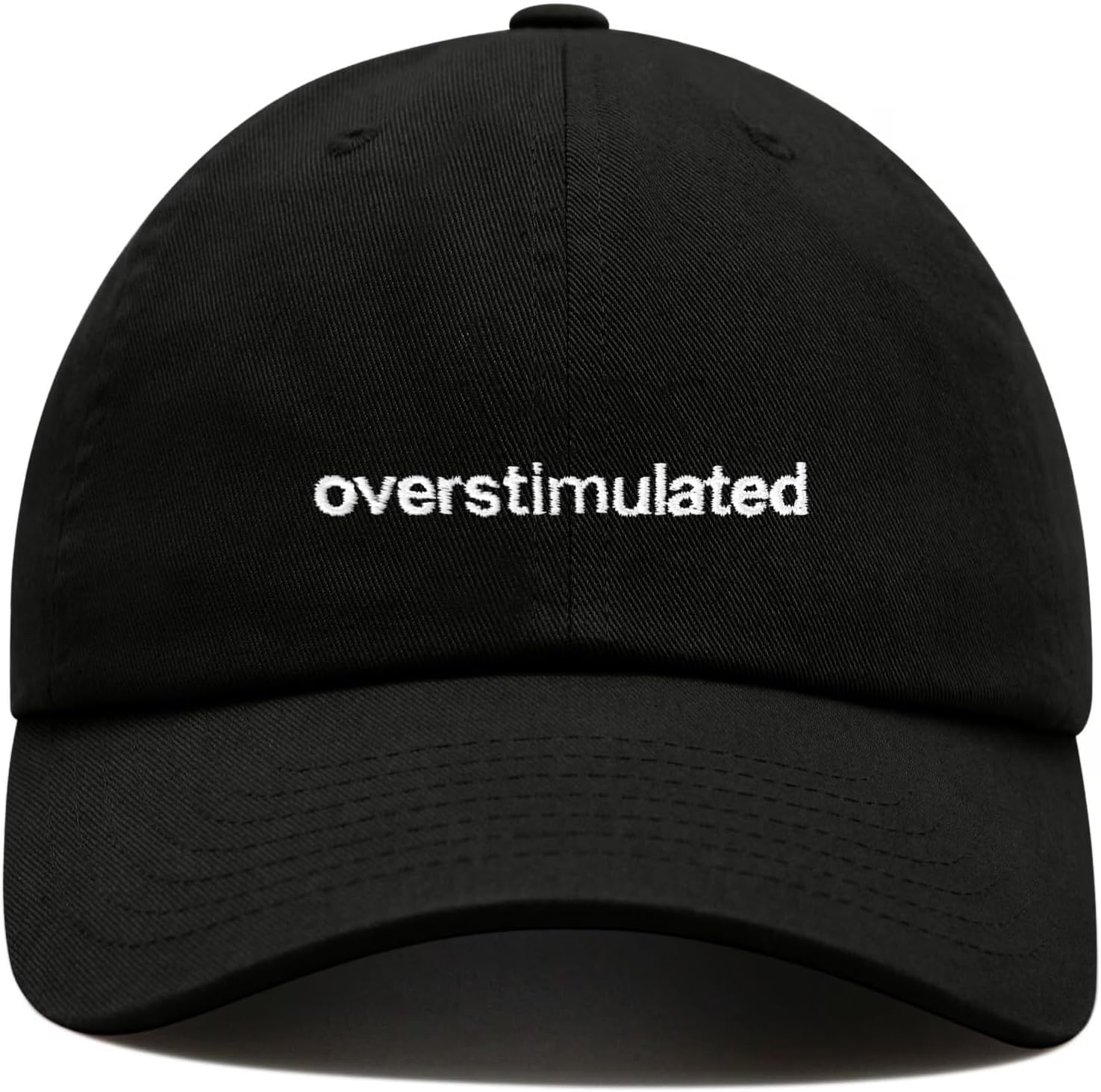 Overstimulated Baseball Cap Embroidered Cotton Adjustable Dad Hat