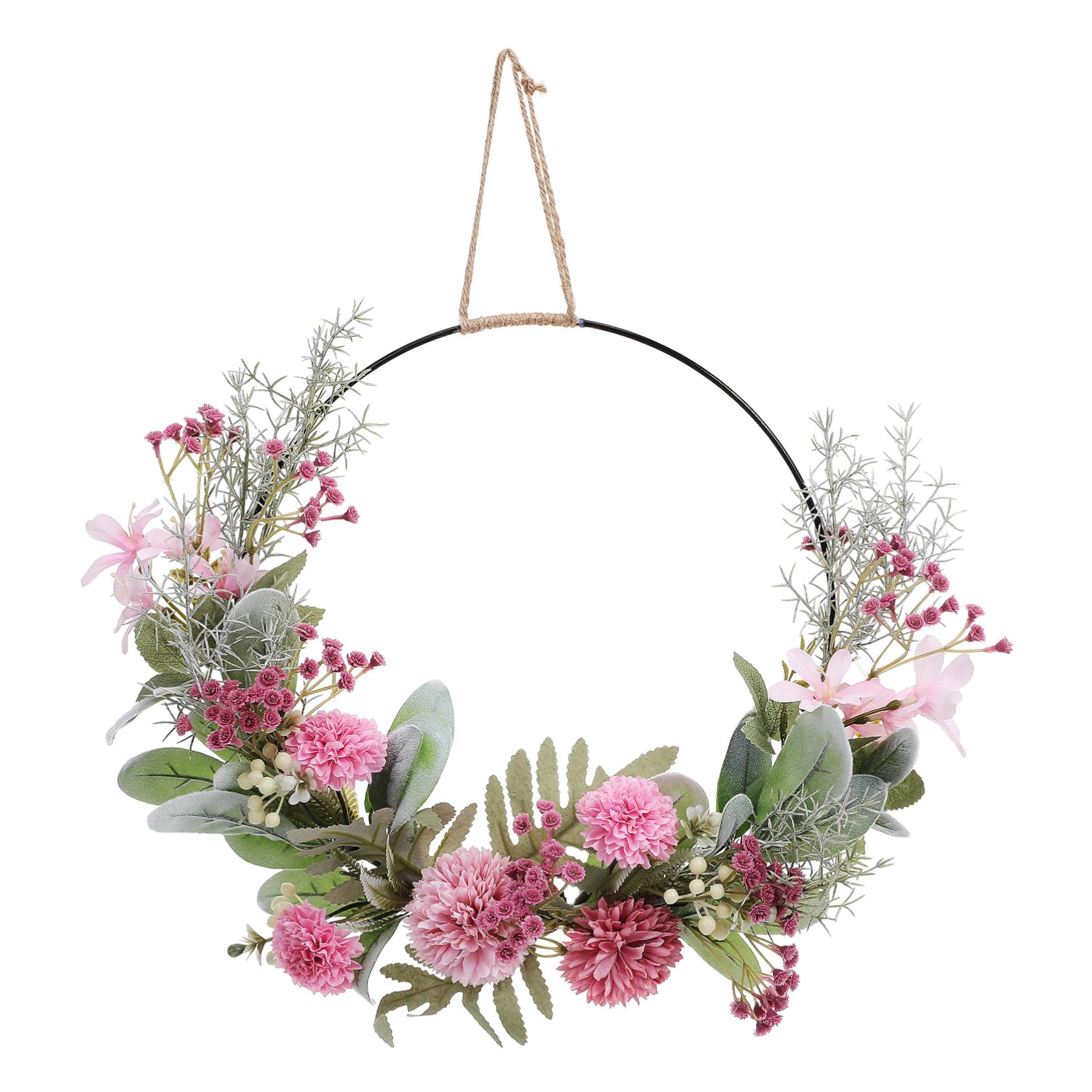 Zerodeko 2stücke Kunstblumenkranz Mit Bunten Blüten Und Blättern Als Tür Oder Fensterdekoration Für Hochzeiten Und Und Langlebig