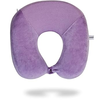 Travesseiro de pescoço para viagem Nasa Voyage Premium Anatômico Lilás Nap