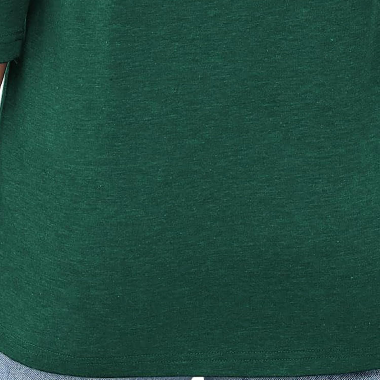 Women's Tops 3/4 Sleeve V Neck Button Down Henley Shirts Business Casual Outfit Basic Tees Summer Top