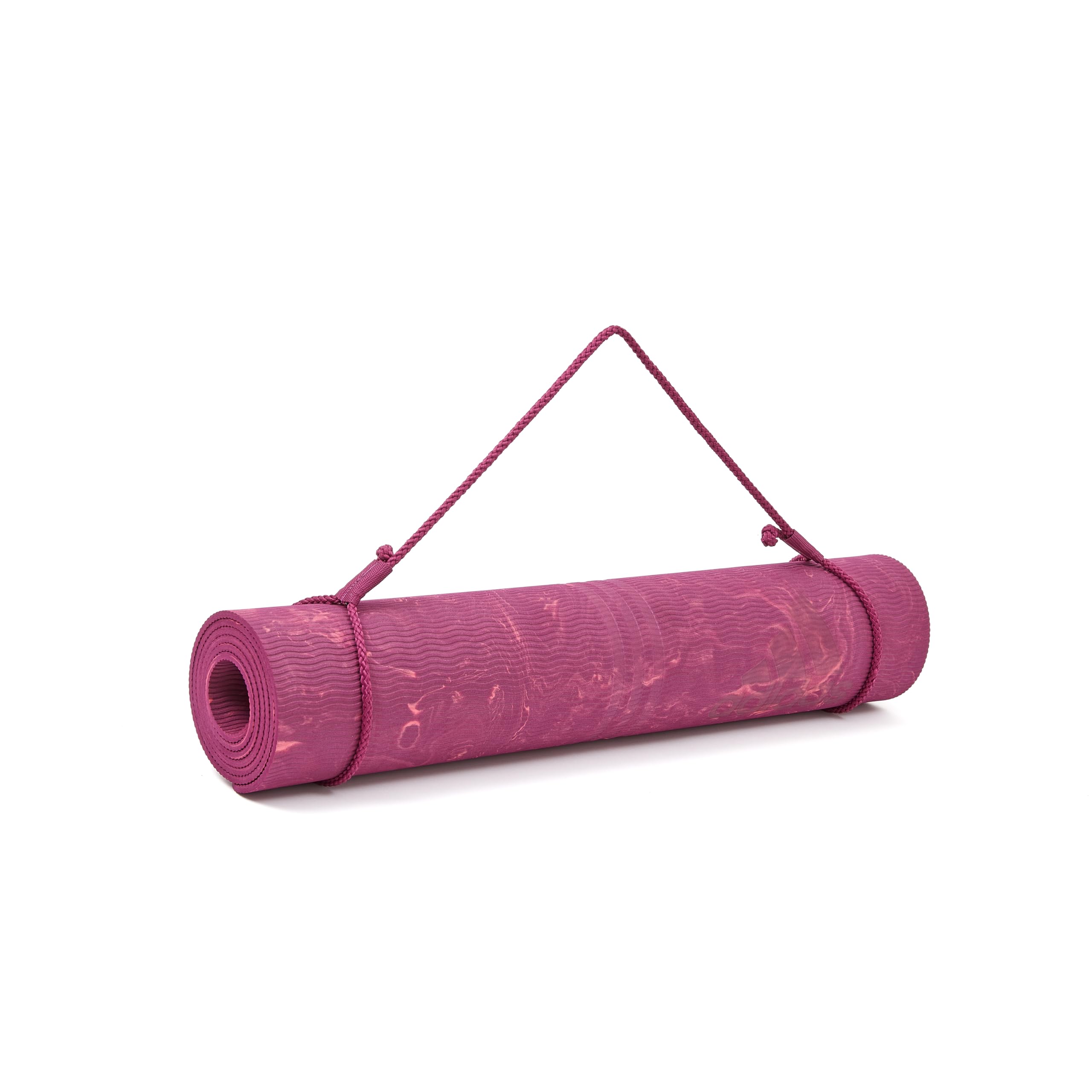 adidas Camo Yogamatte in 5mm - PVC-freie und rutschfeste Yogamatte mit Tragegurt im coolen Design für ihre Yoga und Pilates Session I Länge 173cm I Breite 61cm