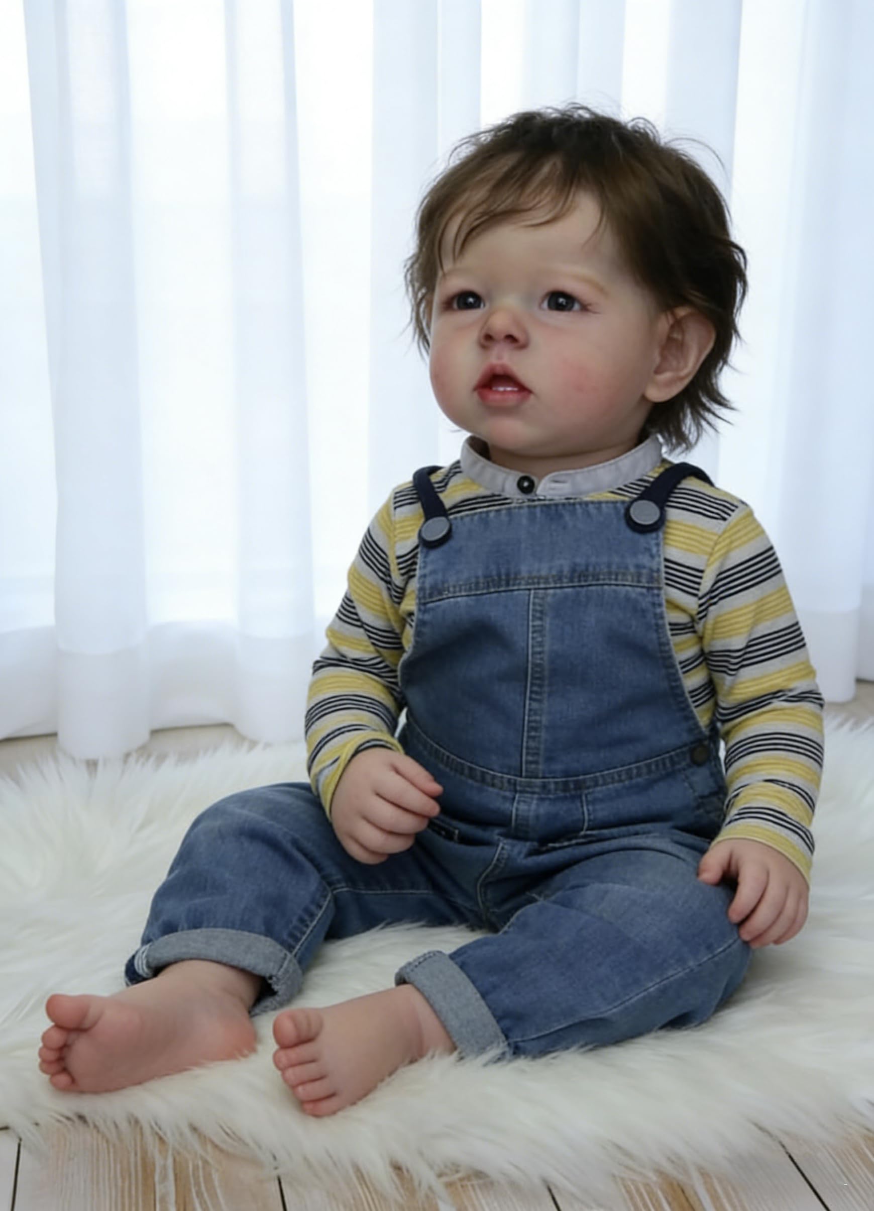 Duże, realistyczne lalki Reborn Maluch Body 71 cm Realistyczne miękkie silikonowe winylowe lalki noworodka ukorzenione włosy, które wyglądają prawdziwie Reborn lalki, zabawki, prezent