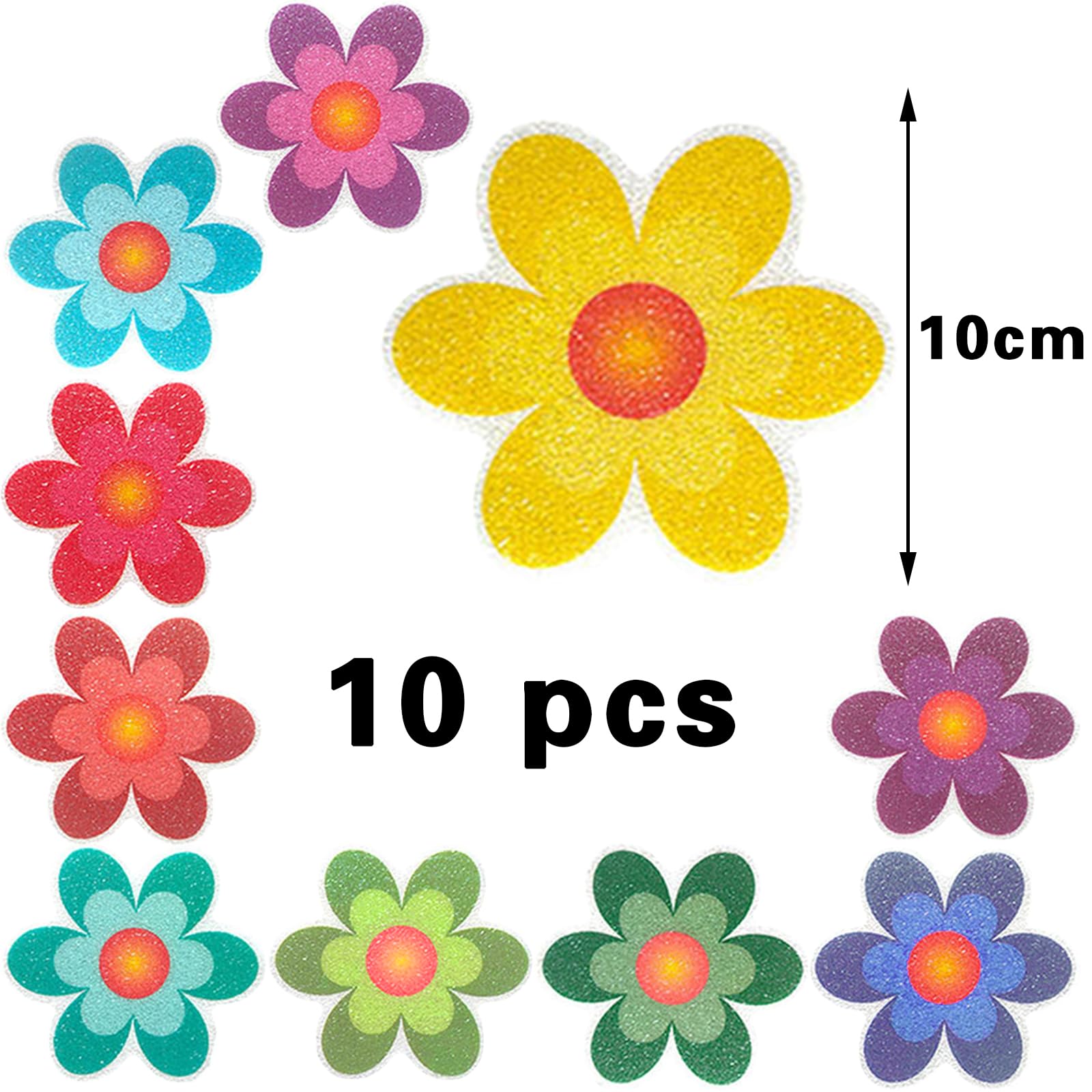 Adesivi Antiscivolo Per Vasca - Fiori Luminosi Con Raschietto | Sicurezza Doccia - Foto 12