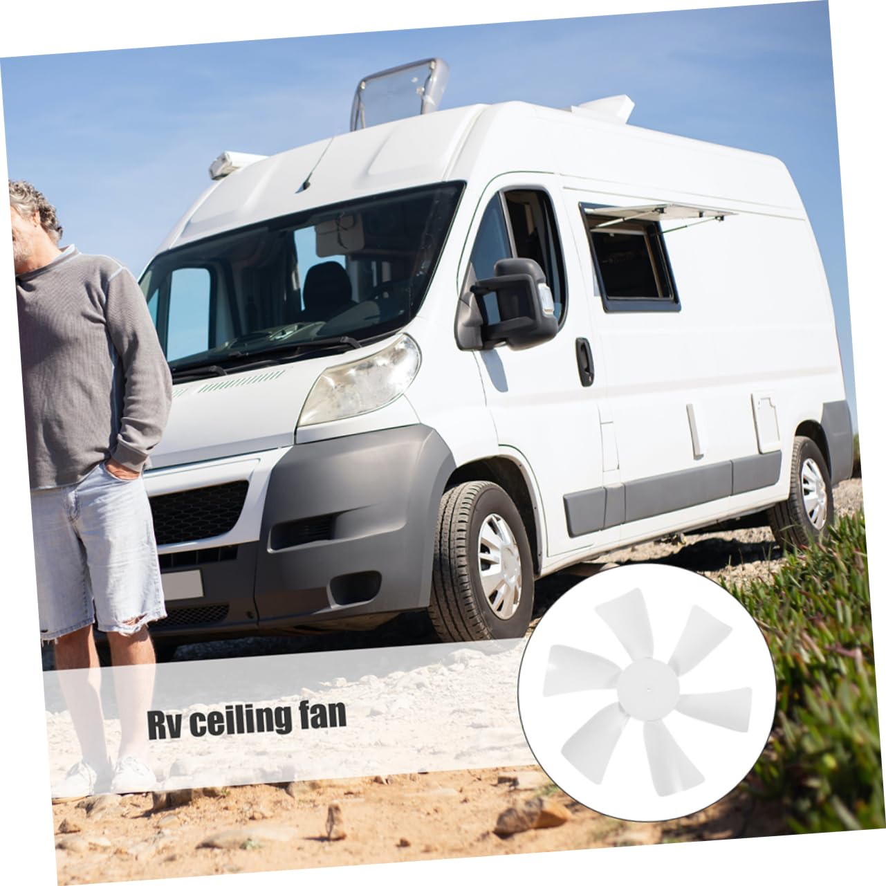 Ciieeo 8pcs Rv Vent Fan Blades Replacement Fan Parts for Enhanced Airflow Rvs Easy to Install Lightweight Design for Optimal Ventilation