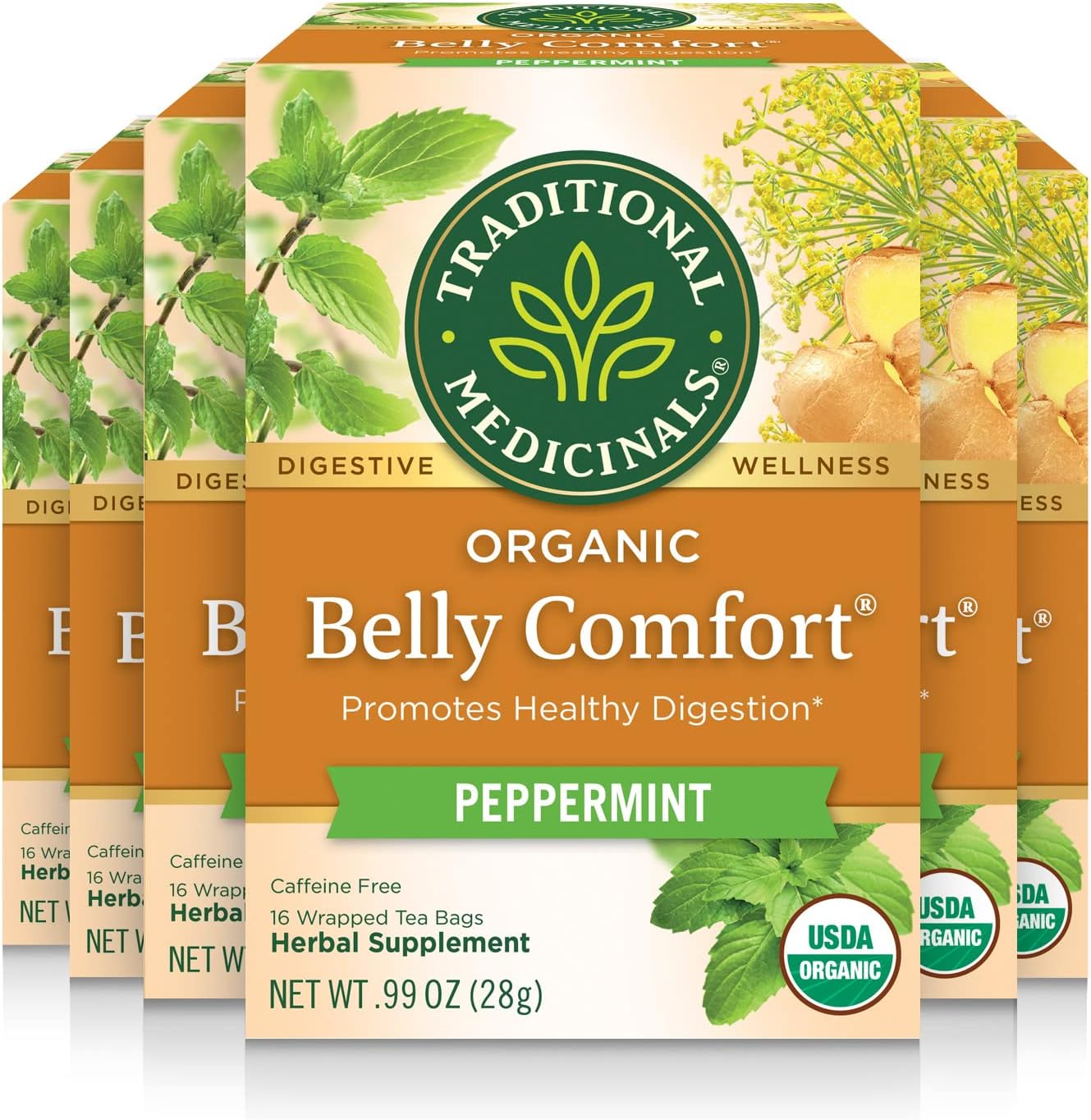 Organic Belly Comfort Peppermint Digestive Tea