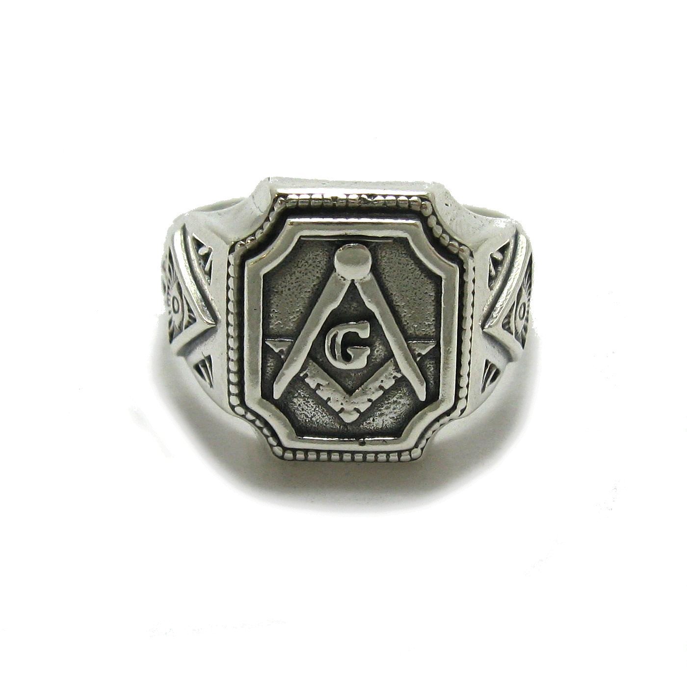 Anello massonico da uomo in argento 925 R001781