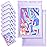 100 Pack Mylar Bags - 4 x 6 Inch Resealable Smell Proof Bags Foil Pouch Flat Bag with Front Window Purple