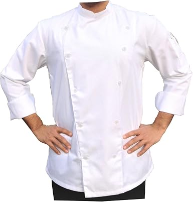 White Chef Coat/Chef Jacket : Clothing 