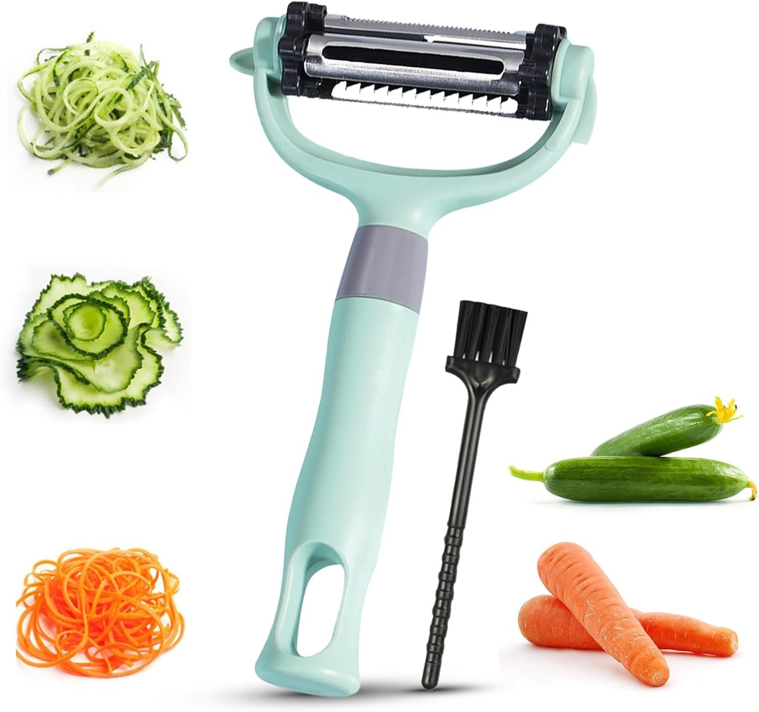 BuyBrilliance 3 in 1 Vegetable Peeler Stainless Steel