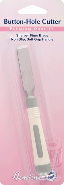 Hemline H264.ST | Soft Grip Sewing Tool | Button Hole Cutter