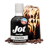 Jot Coffee Concentrate (Vanilla) High Caffeine Cold Brew Coffee Concentrate Liquid for Iced Coffees, Instant Espresso, Hot or Cold Instant Coffees - Makes 14 Cups, 150mg Caffeine/Tbsp, Sugar Free