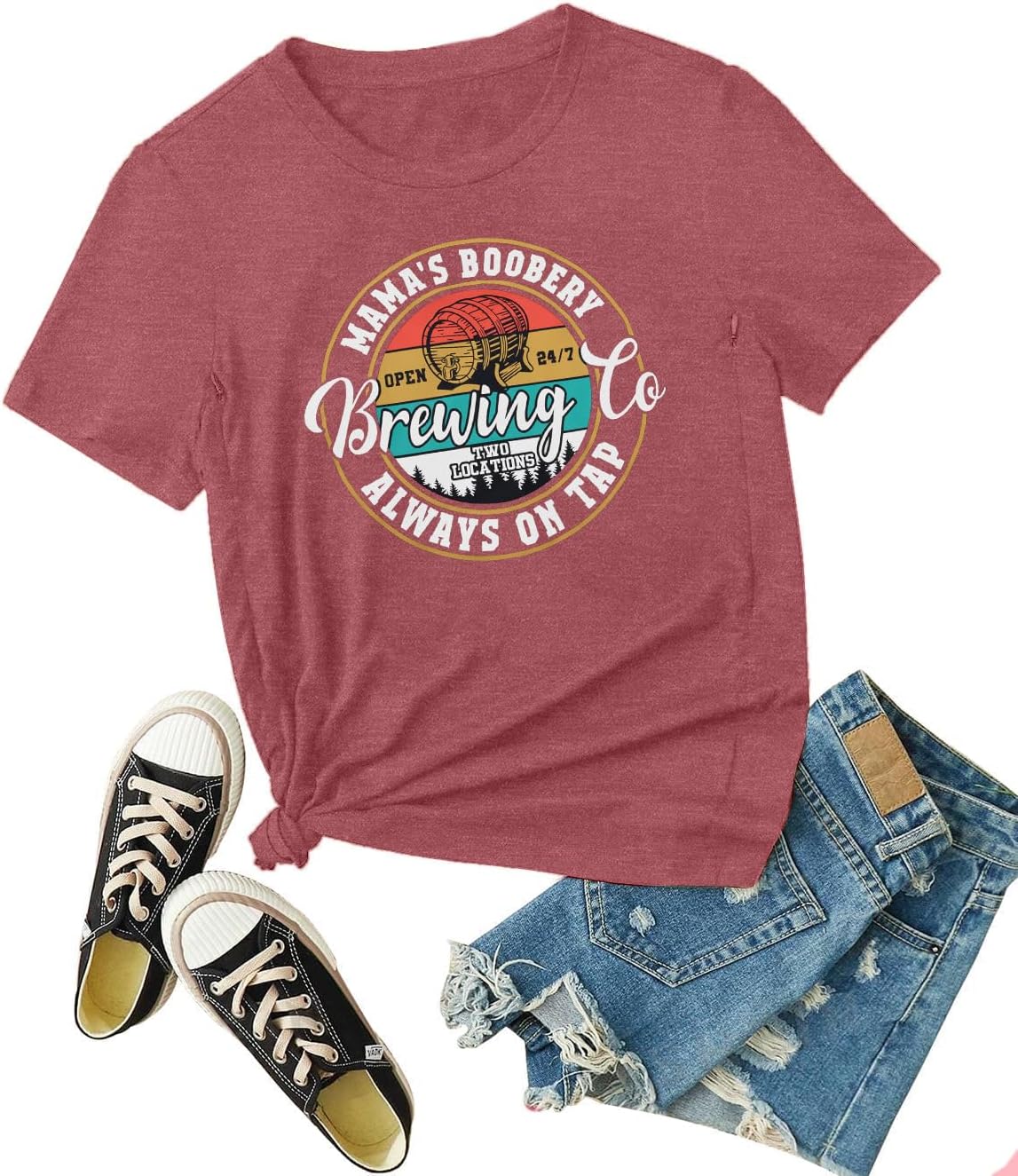 Women's Nursing Shirts for Breastfeeding Zipper Short Sleeves Mama Shirt Causal Maternity Nursing Graphic Tees Tops - Image 6