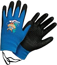 ROSTAING EUGENE Children's Gardening Gloves - Touch for DIY and Small Hands - Safety, Thin and Warm - Blue and Black