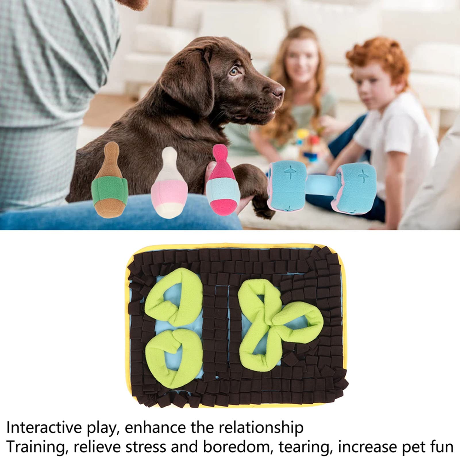 Pet Sniffing Mat Soft Slow Food 3 w 1 Zabawka dla psów do żucia psów