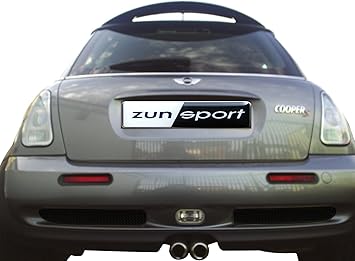 Amazon Com Zunsport Compatible With Mini Cooper S R52 R53 Rear Grille Set Black Finish 01 06 Automotive