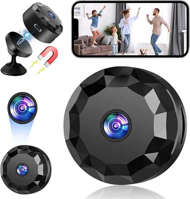 Mini Spion Kamera mit Aufzeichnung: 480P HD, Bewegungsmelder, WiFi, App-Steuerung