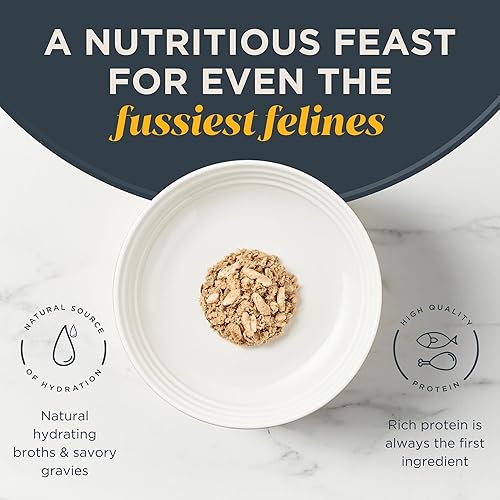 Miniatura 4 de Reveal Alimento húmedo natural para gatos, 18 unidades, sin granos, ingredientes limitados, sardina con caballa en caldo, tazas de 2.12 onzas