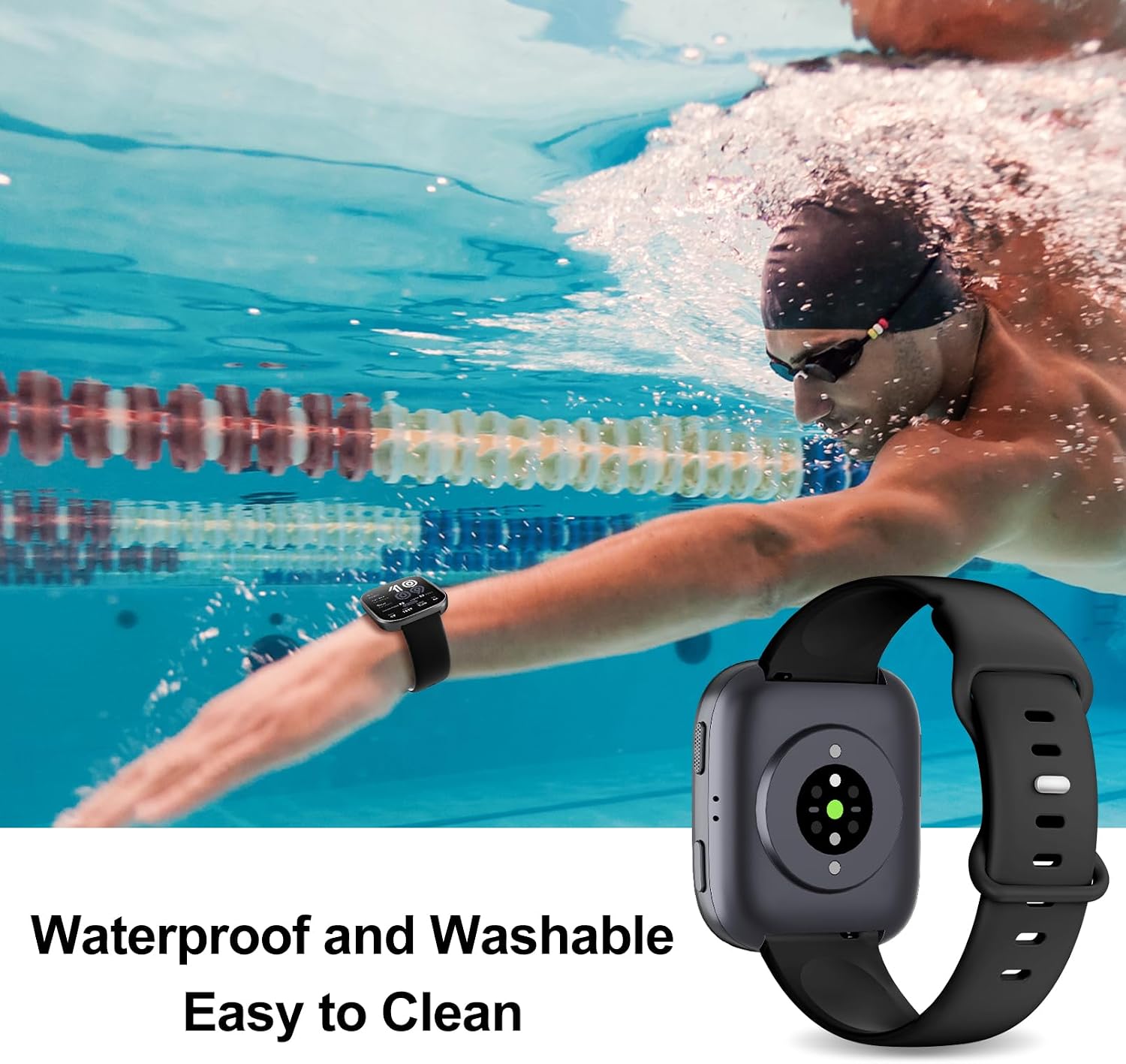 3 Pack Watch Bands Compatible with Amazfit Bip 6/Bip 5/Active Max/Bip Max/Balance 2/Balance,22mm Soft Silicone Replacement Sports Strap for Amazfit GTR 4/3 Pro/3/2/Cheetah Women Men