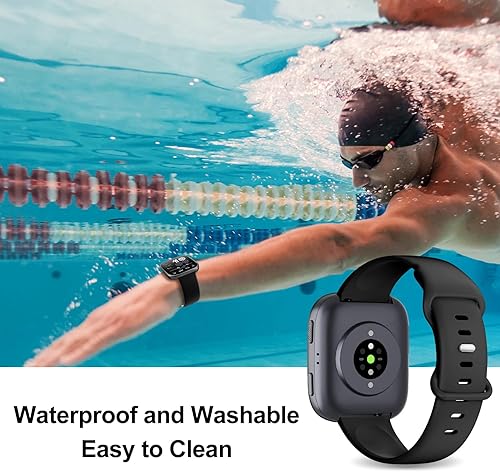 Miniatura 4 de Paquete de 3 correas deportivas de silicona compatibles con GloryFit T80T70T60T50 Smartwatch, correa de repuesto suave e impermeable de liberación