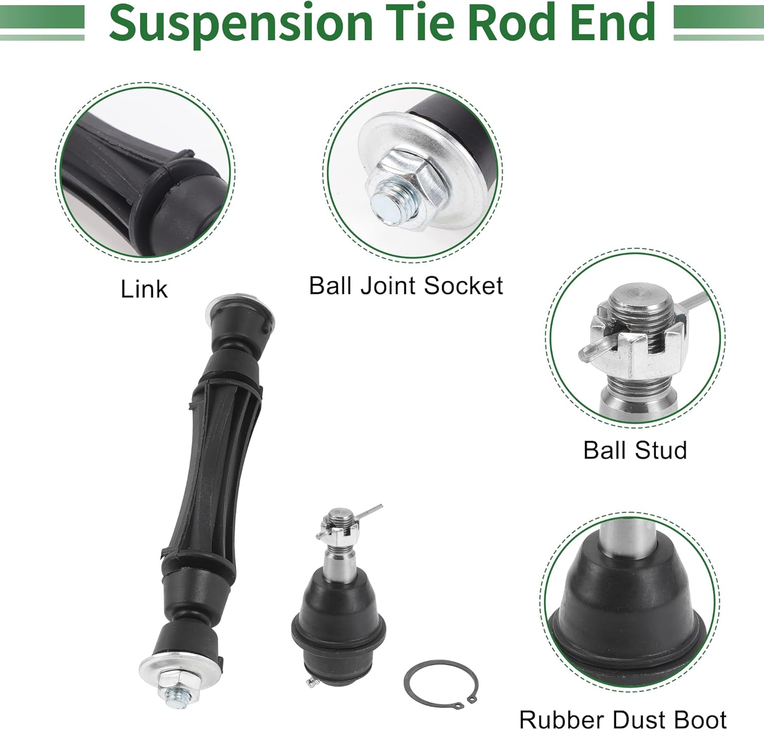 X AUTOHAUX 4pcs Front Suspension Kit Front Sway Bar Link Lower Ball Joint for Chevrolet Silverado 1500 Tahoe Avalanche Suburban 1500 No.K500007/K700432