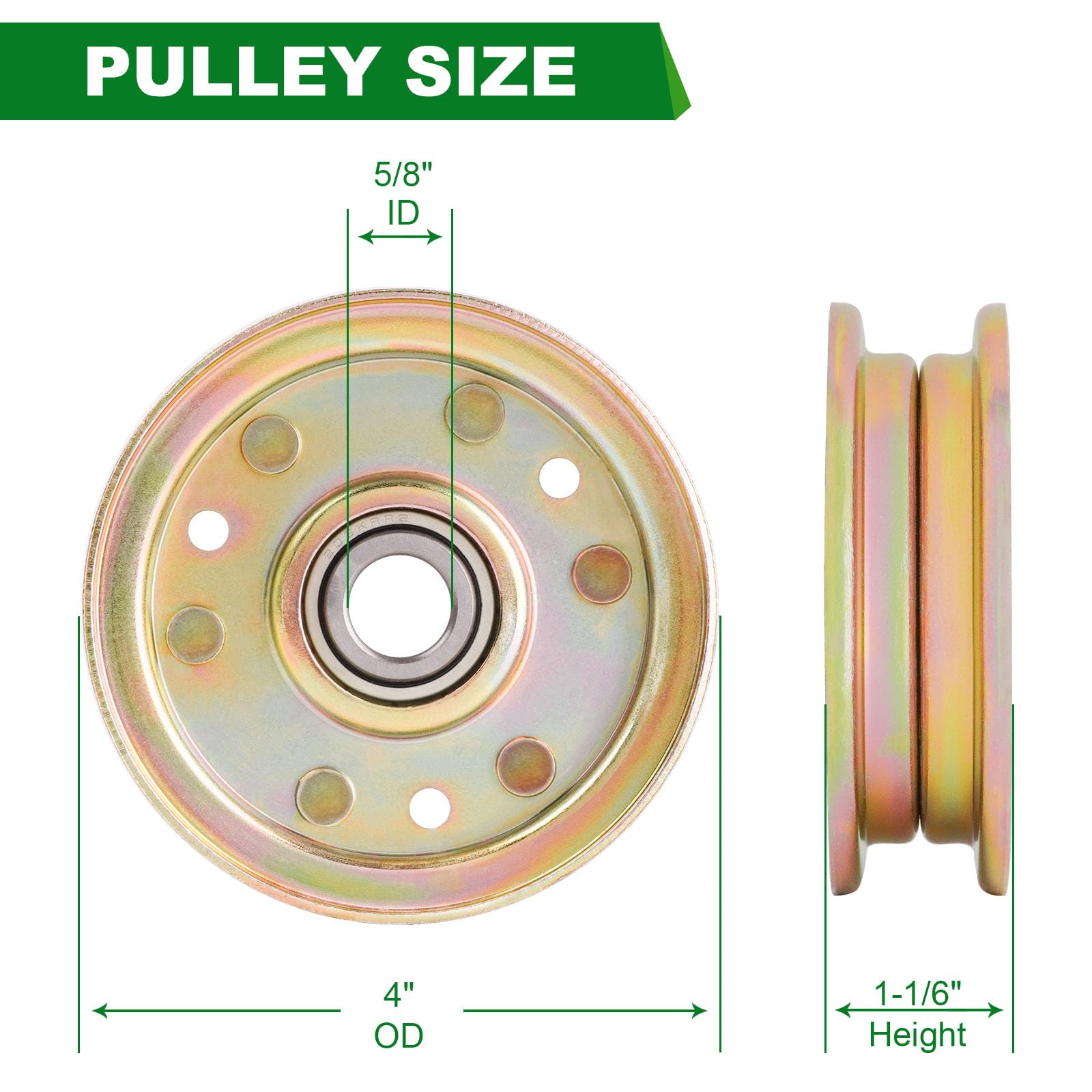 King Kutter Idler Pulley - RFM Series 4/5/6 Mowers -3 King Kutter Idler Pulley - RFM Series 4/5/6 Mowers -3