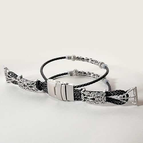 Miniatura 4 de BOVIPO Correas compatibles con reloj Garmin Venu 2Venu 3Vivoactive 4 de 1.772 pulgadas, para hombres y mujeres, 0.866 pulgadas, cuero, joyería de