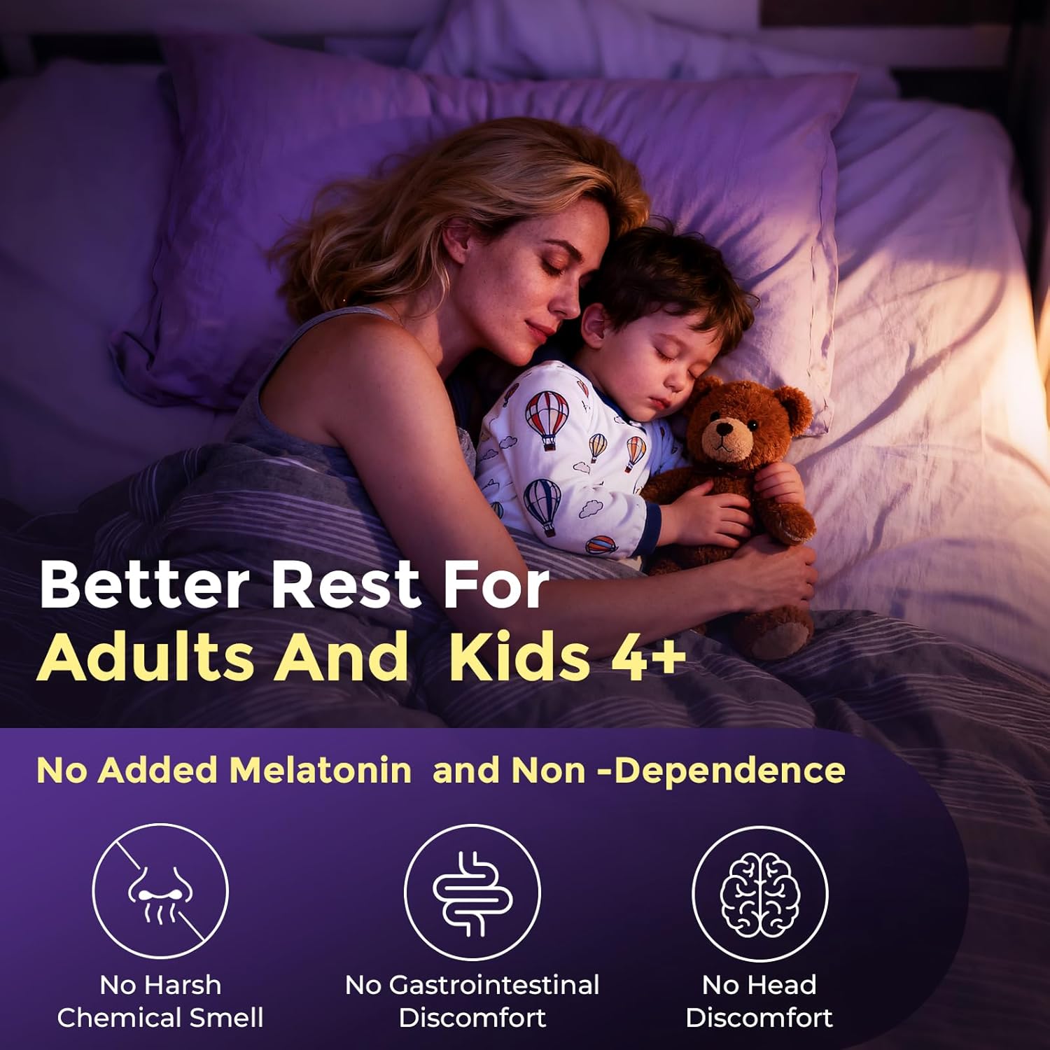 Liposomal Magnesium Complex 190mg for Kids Per Serving, Magnesium Glycinate with L-Threonate, Vitamin D3, CoQ10, L-Threonate Gummies for Rest Support, Sugar/Gluten Free, 60 Count - Image 4