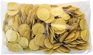Clown Global Brands Whole Grain Round Tortilla Chips, Gluten-Free Bulk Pack of 3x2lb Bags - Healthy Nacho Base Snack