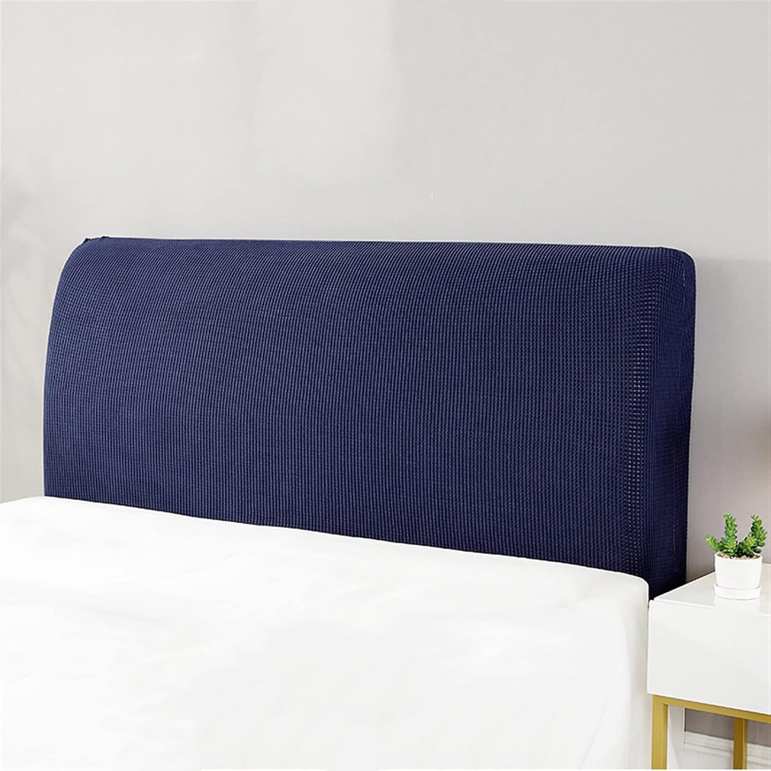 XJHKG Removable Bedside Cover, BedHead Cover Bed Head Back Protection Headboard Dust Cover (Color : Brown, Size : 2m)