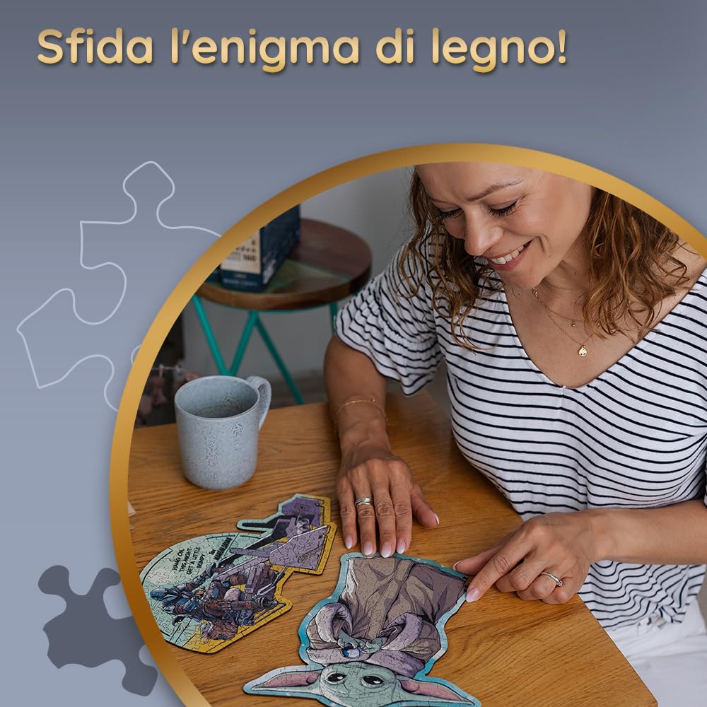 Trefl Puzzle in Legno 160 Pezzi - Star Wars The Mandalorian Grogu