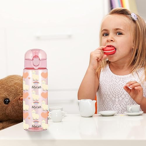 Miniatura 6 de Botellas de agua personalizadas para la escuela botella de agua personalizada con nombre deportivo botella de agua de plástico a prueba de fugas